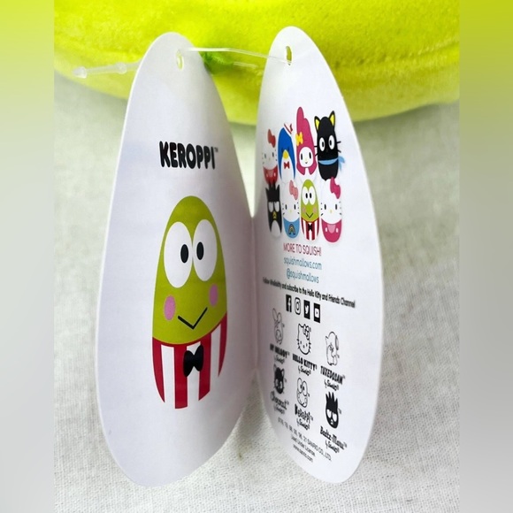 NWT 7” Keroppi the Frog Wearing Bow Tie Squishmallow — Hello Kitty Collection - Picture 6 of 6